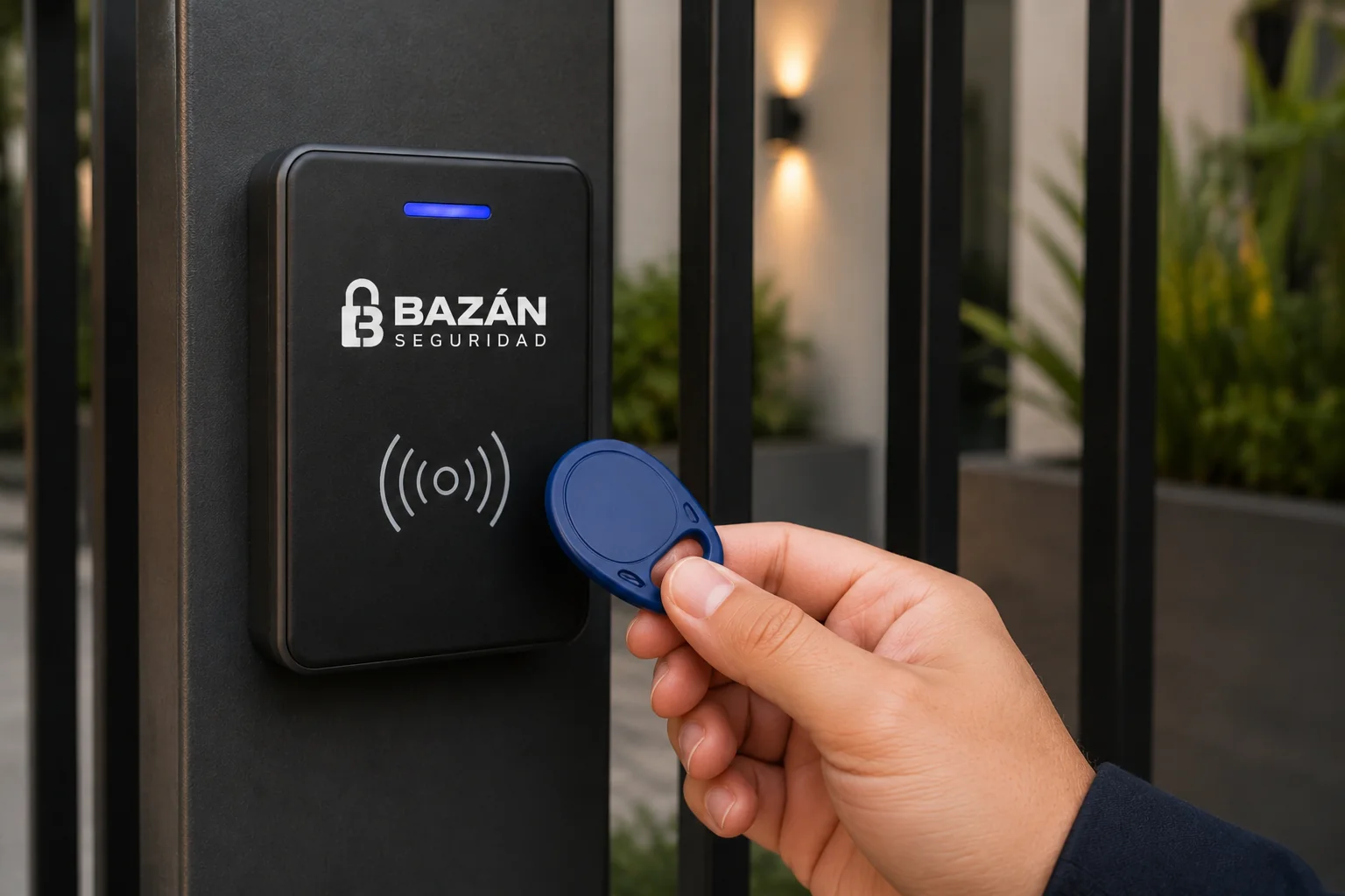 Sistema de control de acceso instalado en una puerta